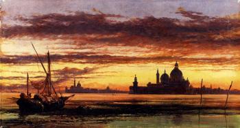 Sunset Sky Salute And San Giorgio Maggiore